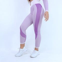 Evolution Seamless Leggings -  Baby Pink/ Lilac