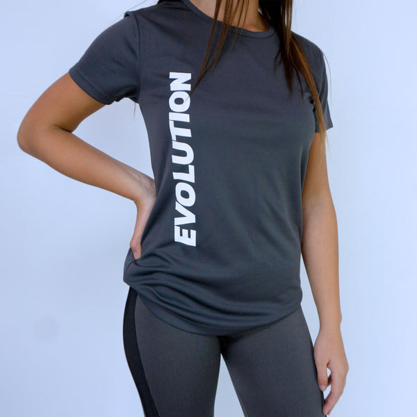 Evolution Fitness Women's T-shirt - Charcoal