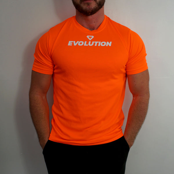 Evolution Fitness Men's T-shirt - Electric Orange