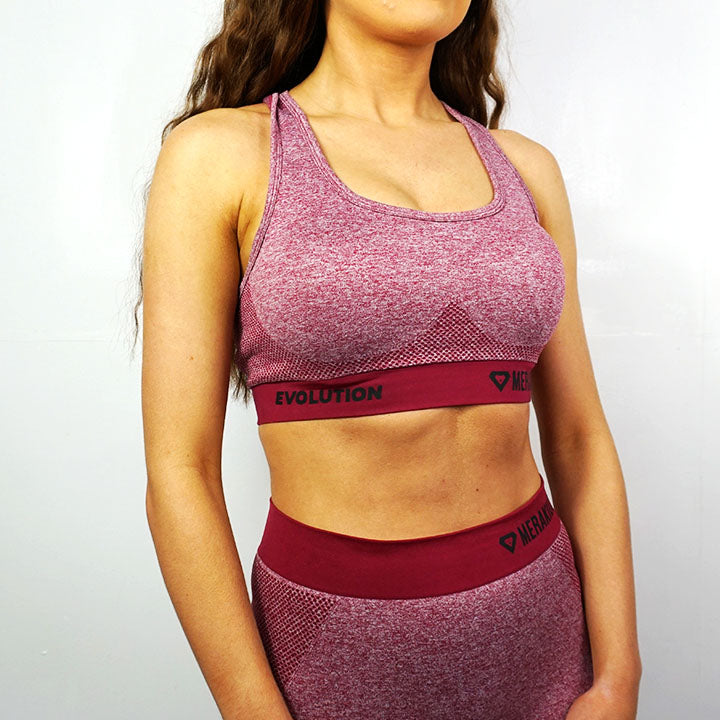 Evolution Seamless Sports Bra - Red