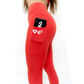Evolution Fitness XL Pocket Leggings -  Coral