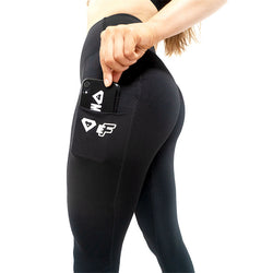 Evolution Fitness XL Pocket Leggings -  Black