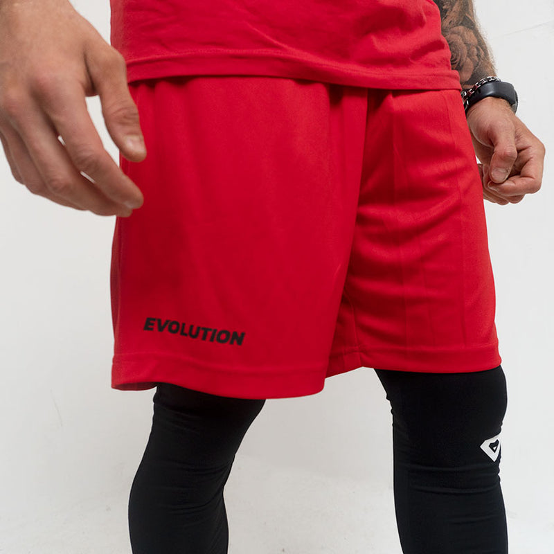 Evolution Fitness XL Shorts - Red