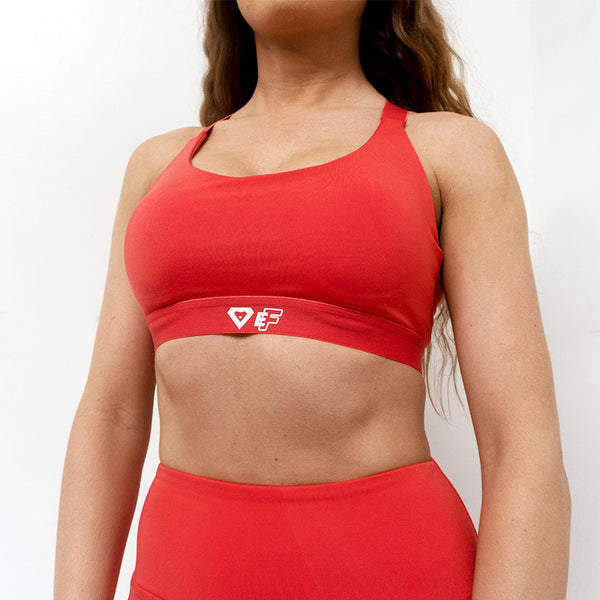 Evolution Fitness XL Sports Bra - Coral